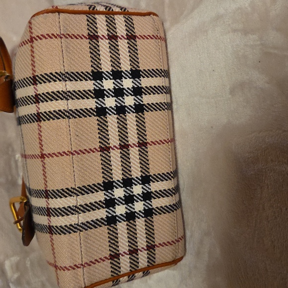 Burberry Brown and Cream Plaid Small Satchel - Picture 9 of 11